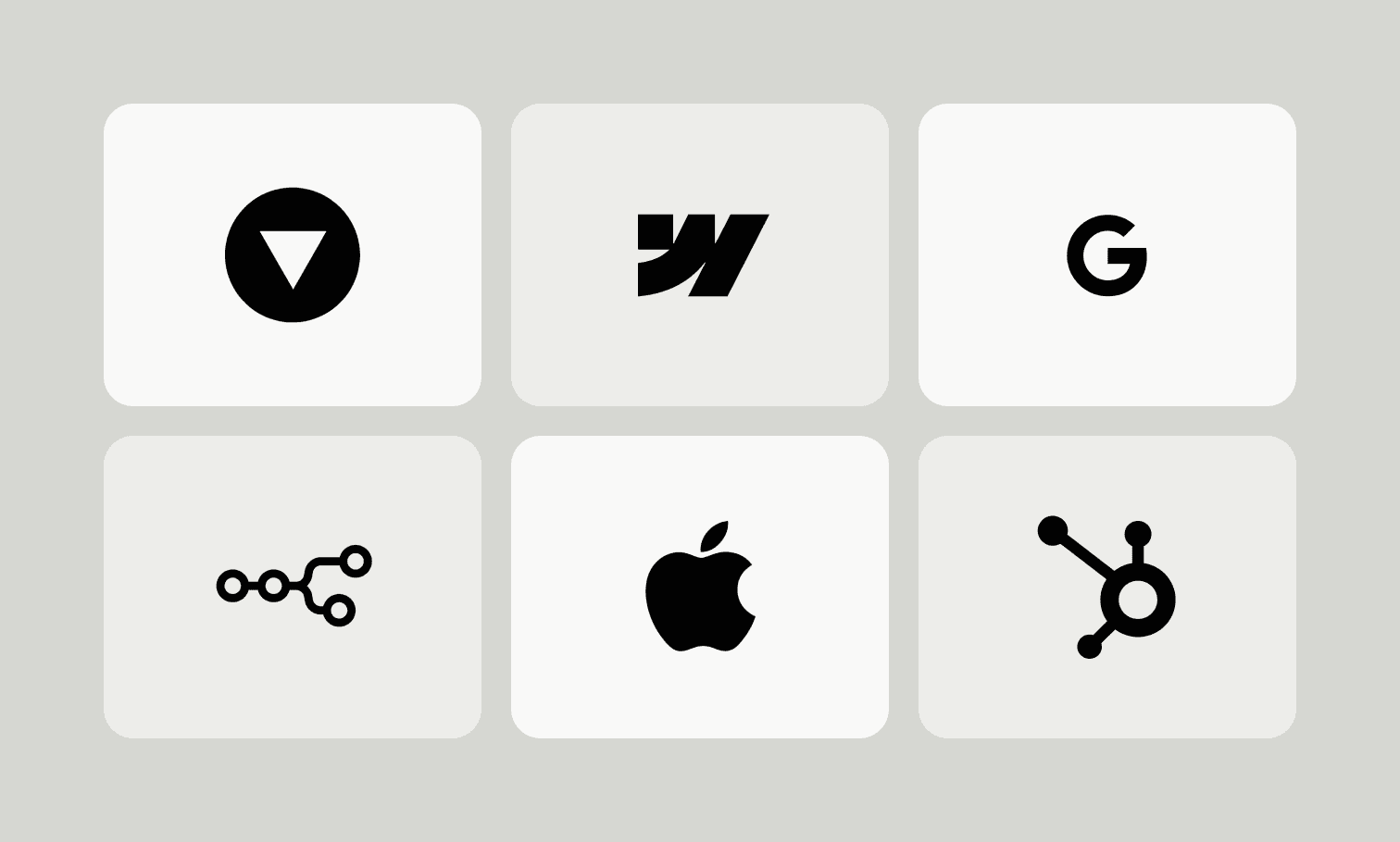 Technology stack logos