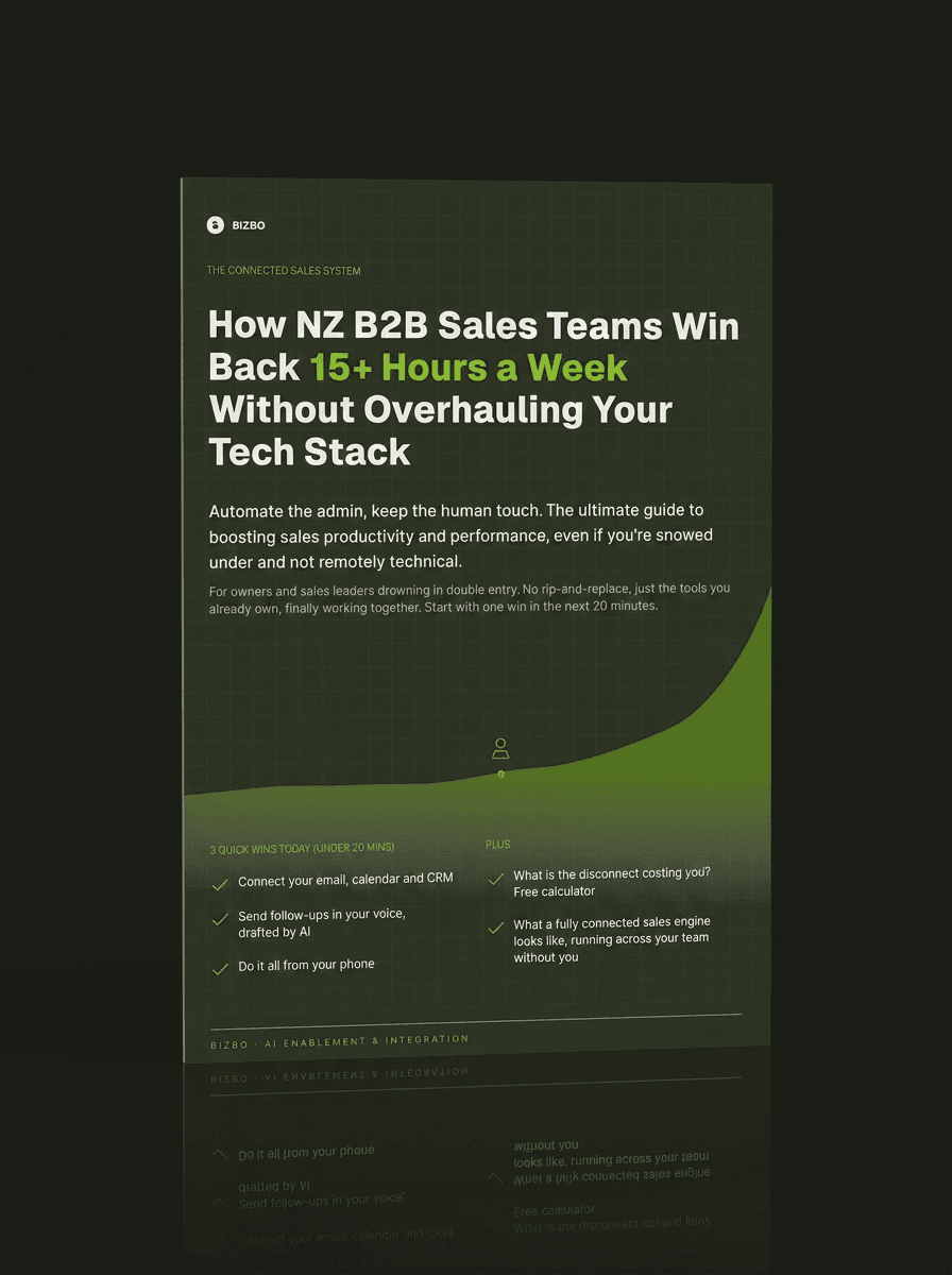 Cover of The Connected Sales System guide